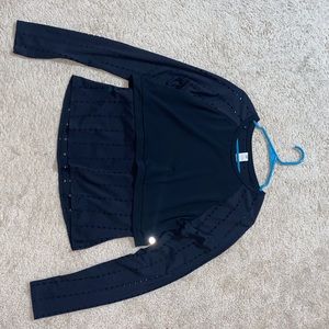 FABLETICS long sleeve hollow laser cut top